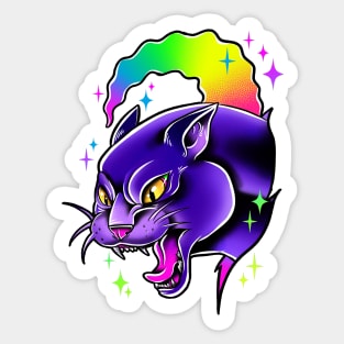 Rainbow Panther Sticker